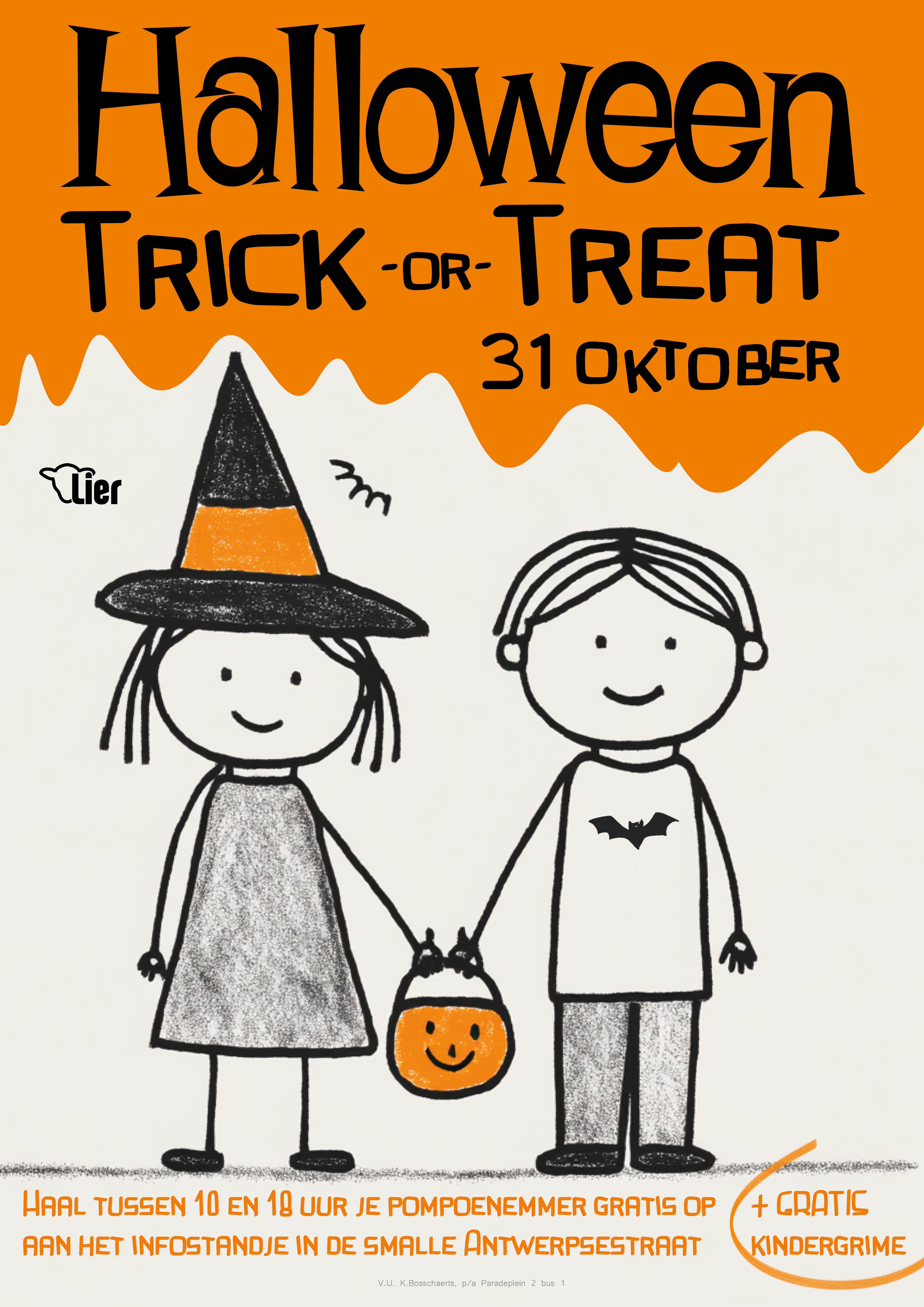 Viering Halloween op 31 oktober  in Lier